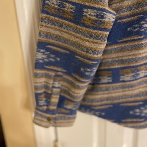 Bit & Bridle Women's Wool Blend Snap Button Fleece Western Equestrian Jacket XL - Picture 4 of 7